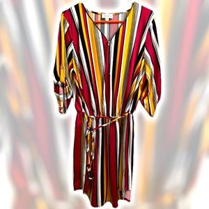 Belted Zipper Dress. Size 1X.